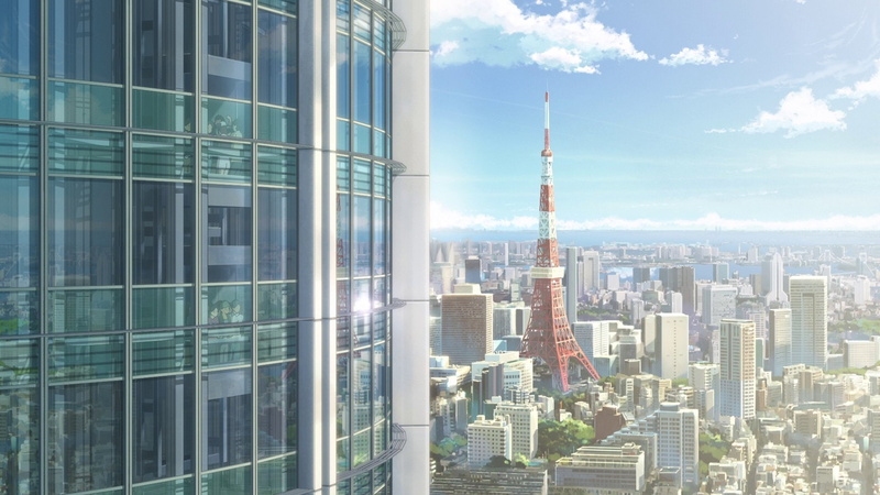Kimi No Na Wa., Anime, Cloud, Tokyo Tower, Skyline, Tokyo, Sky, 1080P, Your Name., City