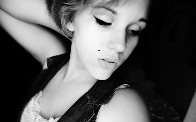 beauty, black Color, looking, contemplation, portrait, dark, human body part, monochrome, black, eyes closed, body part, blonde, front view, denim, concepts And Ideas