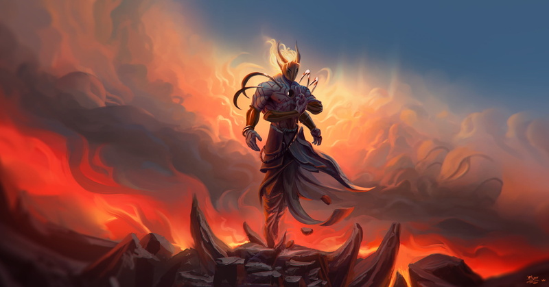 digital art, Wisper (Artist), nephilim, fantasy art, clouds, 1080P