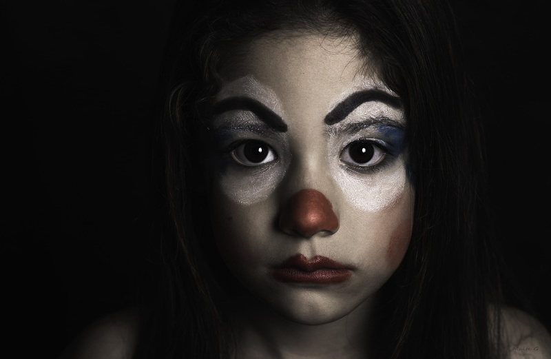 makeup, headshot, make-up, young adult, red lipstick, human face, evil, looking at camera, halloween, dark, body part, studio shot, hair, face, horror