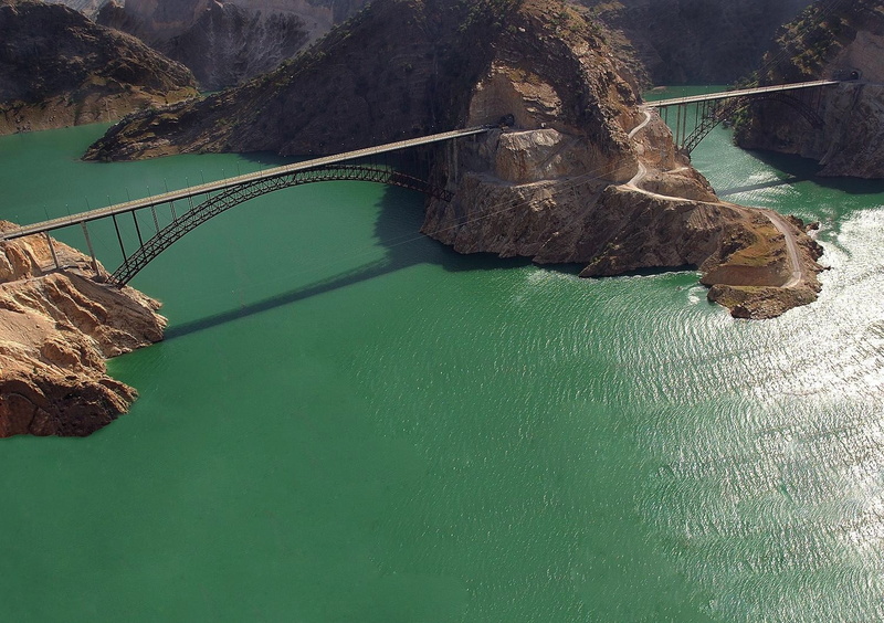 x, art, Green, lakes, 720P, nature, hd, bridges, iran, water, izeh