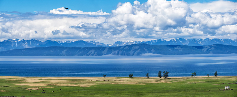 Lake, fax lake, land, beauty in nature, beach, group of people, mongolia, scenics - nature, Fax, holiday, day, Landscape, Panoramic, the east bank from the west bank