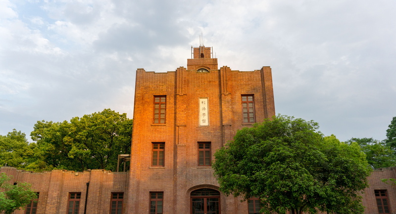 zhijiang campus, architecture, red, day, nature, window, sky, no people, building, apartment, old, tree, 5K, cloud - sky, residential district, sunset