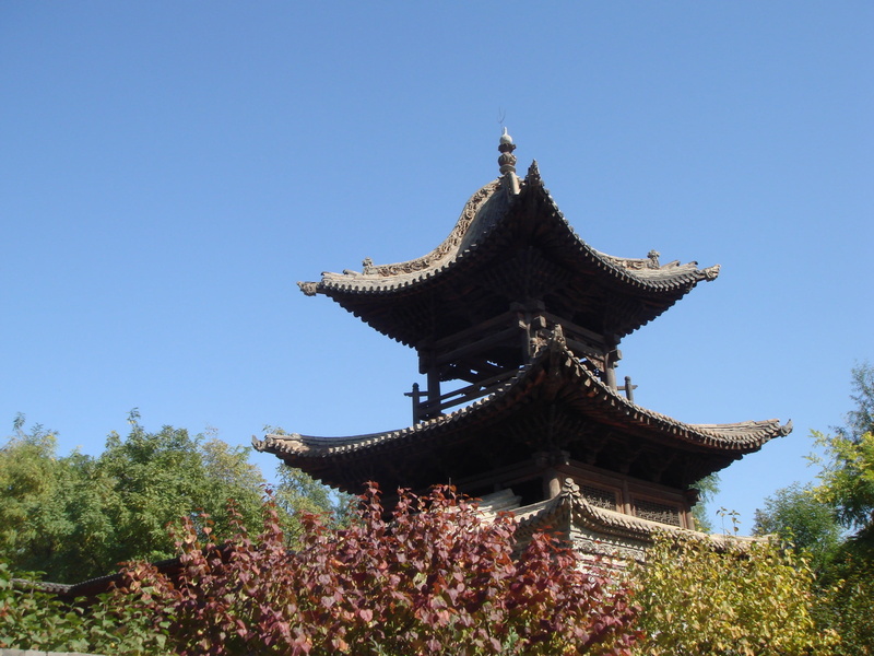 belief, chinese, low angle view, traditional, flower, architecture, sky, pavilion, place of worship, growth, religion, outdoors, building exterior, china