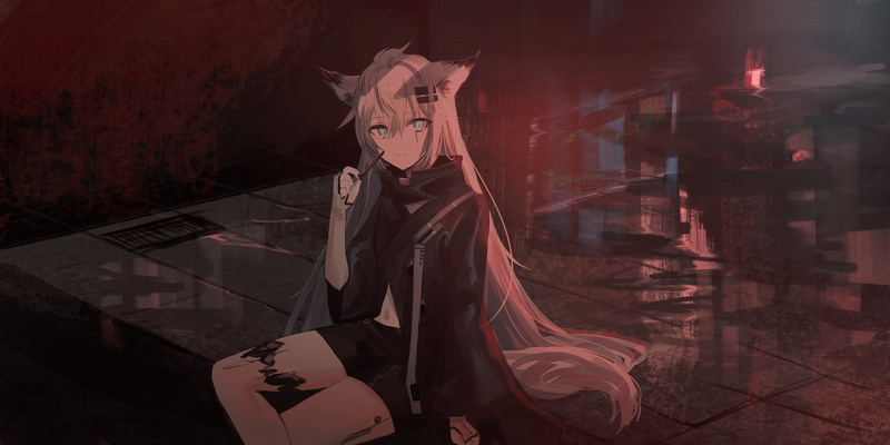 Chihuri 45, Arknights, 4K, anime, anime girls