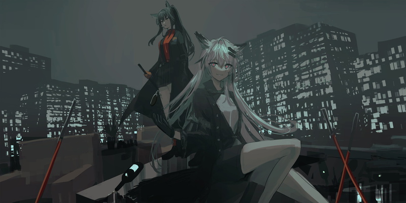 anime girls, 2K, Chihuri 45, Arknights, anime