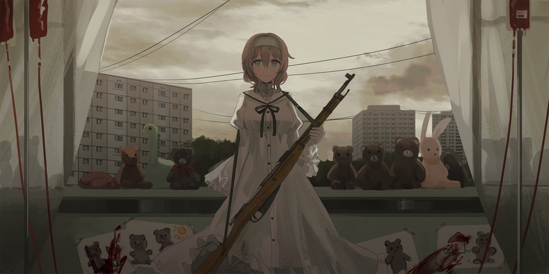 digital art, anime girls, Chihuri 45, anime, 1080P, original characters