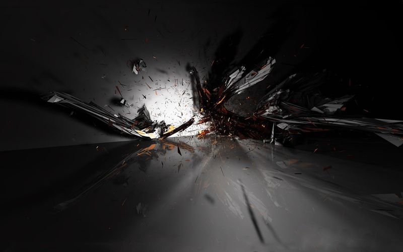 aggression, messy, abstract, transportation, no People, broken, damaged, dark, black, fragments, indoors, breaking, nature, wet, dirty, 1080P, blast, close-up