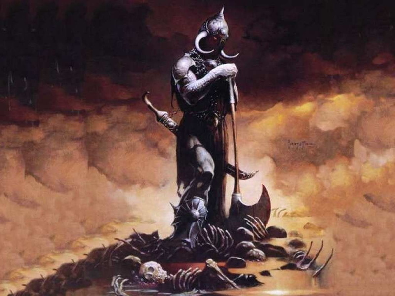 Axe, Dark, Deathdealer, Warrior, Frazetta, 480P, Sword