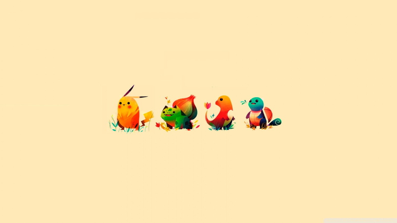 Charmander, 1080P, Bulbasaur, Pikachu, Pokémon