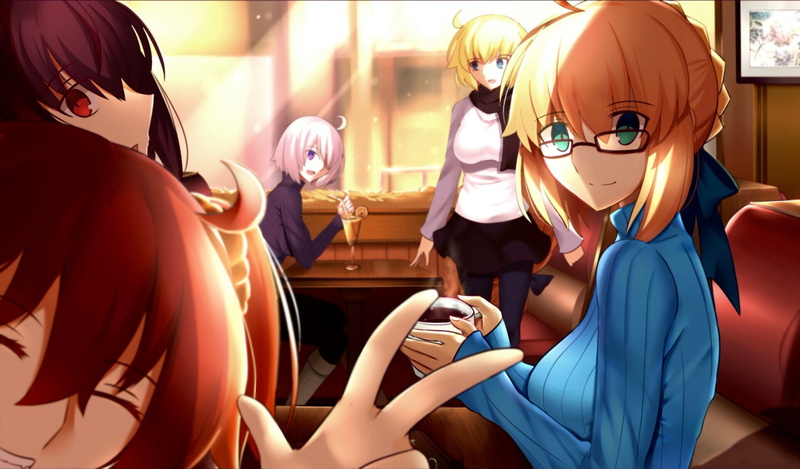 Fate Series, Saber (Fate Series), 1080P, Fate/Grand Order, Mashu Kyrielight, Fujimaru Ritsuka, Scathach (Fate/Grand Order), Jeanne dArc (Fate Series)