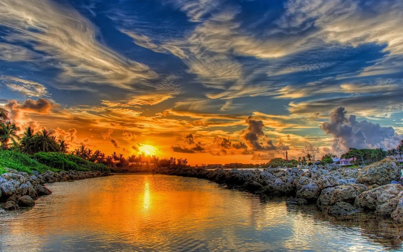 hd, glorious, 2K, sunset, hdr