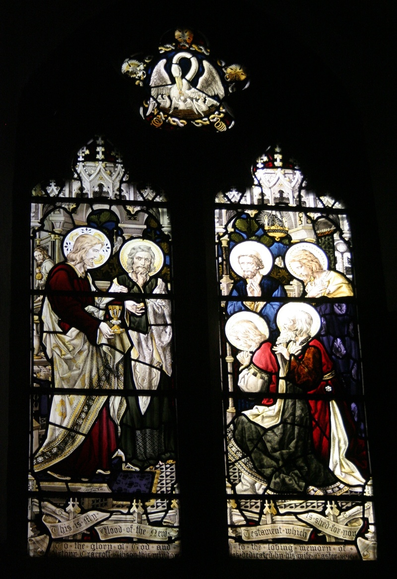 male likeness, human representation, sittingbourne, glass, jesus, sculpture, religion, representation, no people, christian, ornate, st michaels church