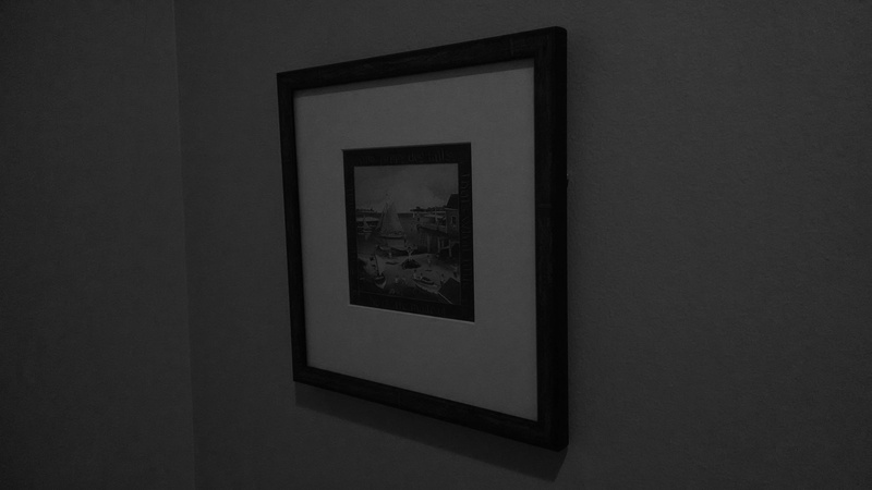 mirror, wall - building feature, hanging, built structure, paintings, art museum, creativity, window, no people, geometric shape, architecture, indoors