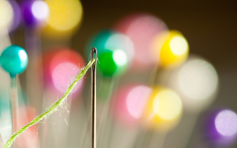 macro, pink color, no people, lens flare, focus on foreground, close-up, illuminated, sewing needle, lighting equipment, thread, abstract, green color