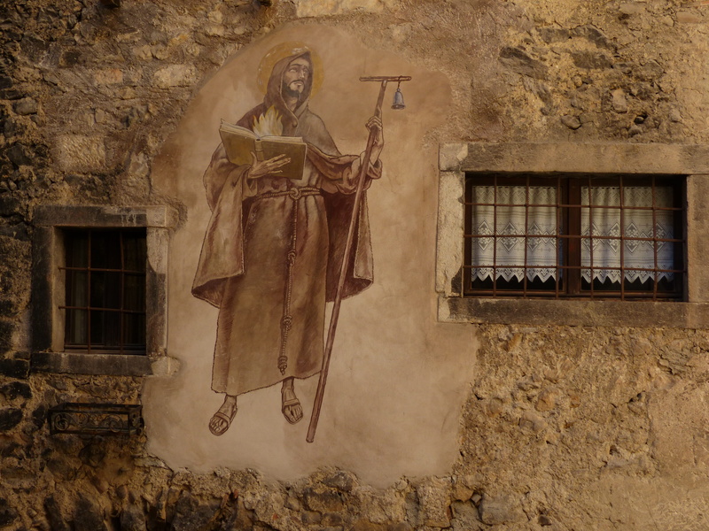 village, no people, Monch, concepts And Ideas, spirituality, window, wall - building feature, Painting, day, old, italy, architecture And Buildings, art and craft