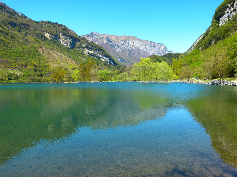 mountain, lago di tenno, summer, day, lake, landscape, no people, sky, idyllic, water, waters, holiday, non-urban scene, scenics, scenics - nature, mountains