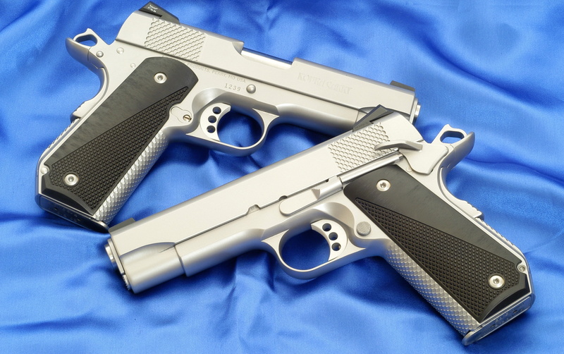 blue, grey, single Object, weapon, warning sign, communication, law, pistol, indoors, danger, crime, Gun, M1911 pistol, government, social issues, high angle view