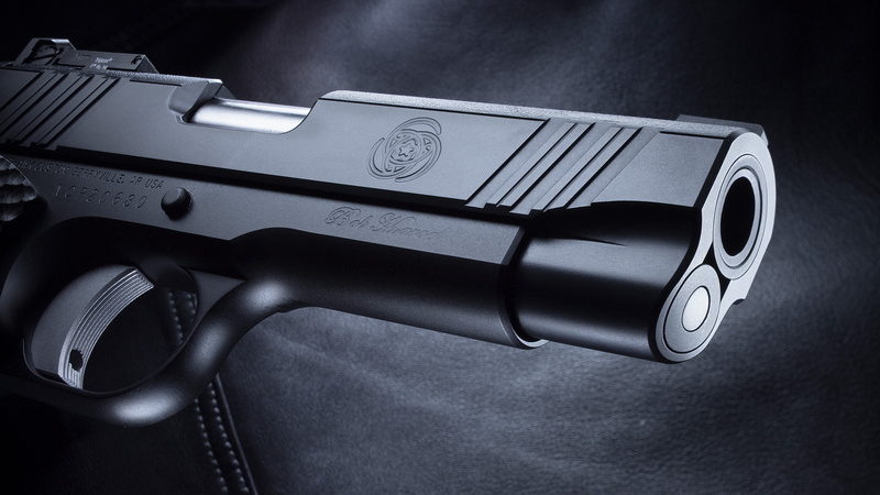 black pistol, 4K, custom, M1911, Nighthawk