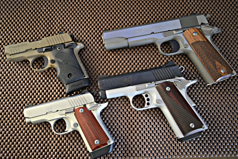 SIG-P238-380, --Colt-9-MM, --Kimber-Ultra-Carry-II-45-ACP, --Kimber-Micro-380, 2K