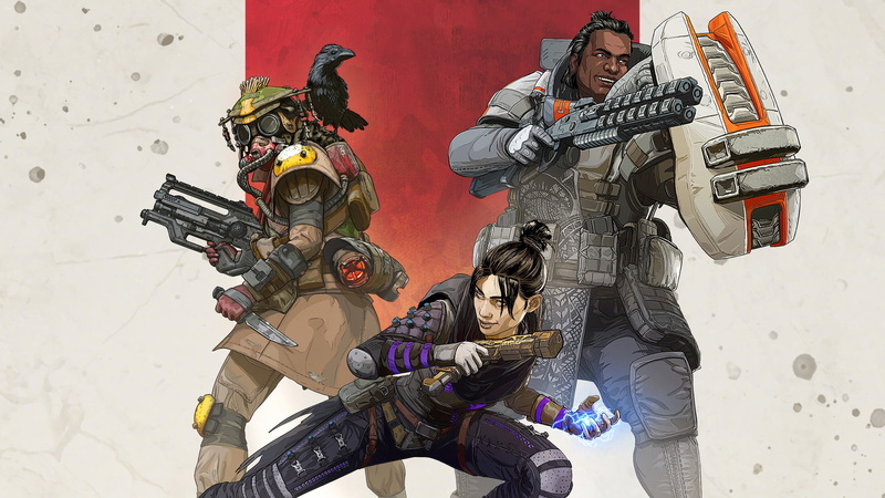 Video Game, 1080P, Gibraltar (Apex Legends), Apex Legends, Wraith (Apex Legends), Bloodhound (Apex Legends)