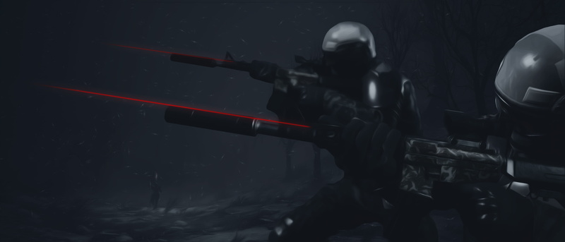 M4A1, suppressors, soldier, snow, Mortal Kombat 11, laser, Silencer, army, Mortal Kombat, 4K
