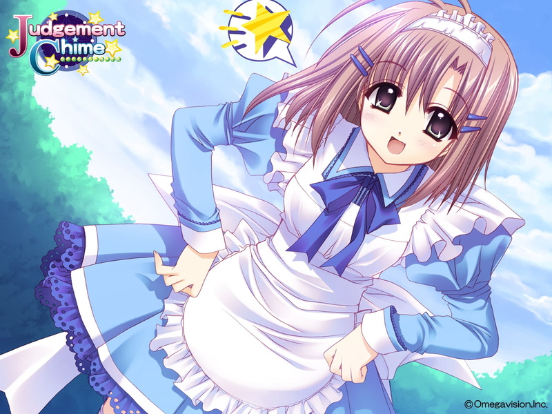 art and craft, cleenex tissue, communication, girl, white, emotion, male likeness, judgment chime, representation, maid, nishimata aoi, day, 720P, sky
