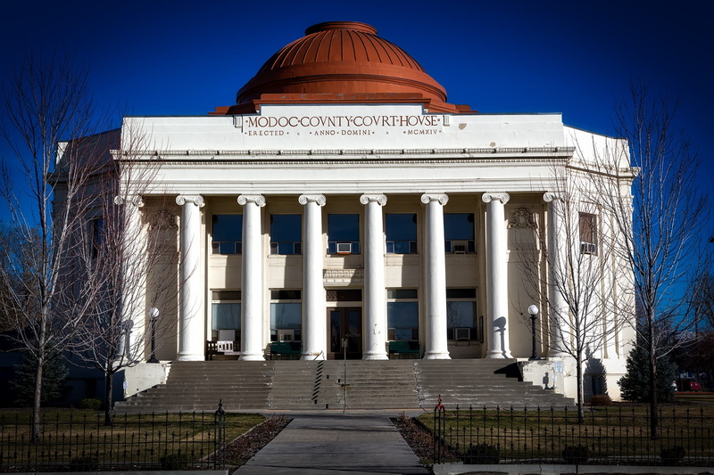 courthouse, steps, low angle view, landmark, tree, building, modoc county, travel, staircase, old, building exterior, hdr, colonnade, nature, tourism, towns