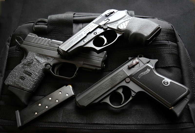 Springfield 9 mm, Bersa 380, Walther PPKS 22, 1080P, guns, weapons