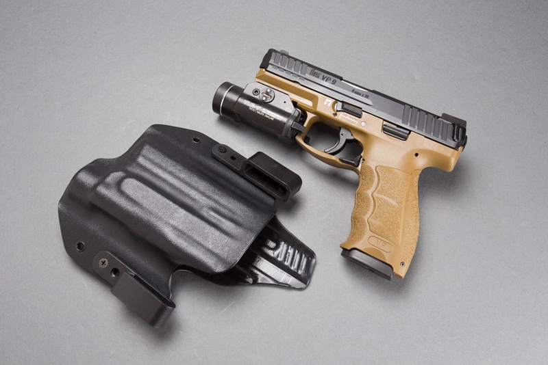 self-loading pistol, VP9, flashlight, 1080P, background, Heckler andamp; Koch, 9 mm