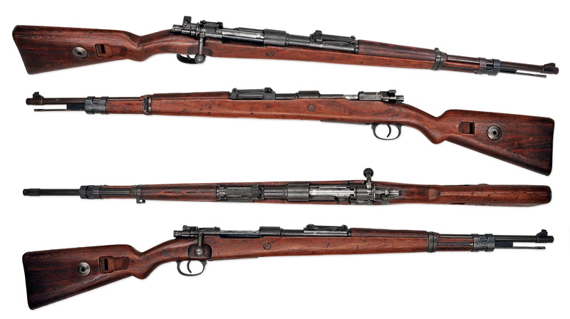 weapons, handgun, weapon, background, white background, indoors, store, wild west, 2K, brown, studio shot, antique, no people, Mauser 98k, security, still life