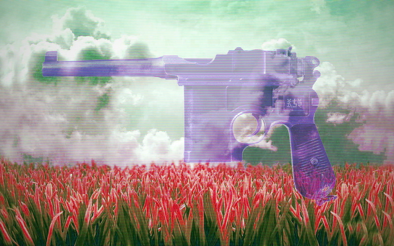 720P, mauser c96, vaporwave