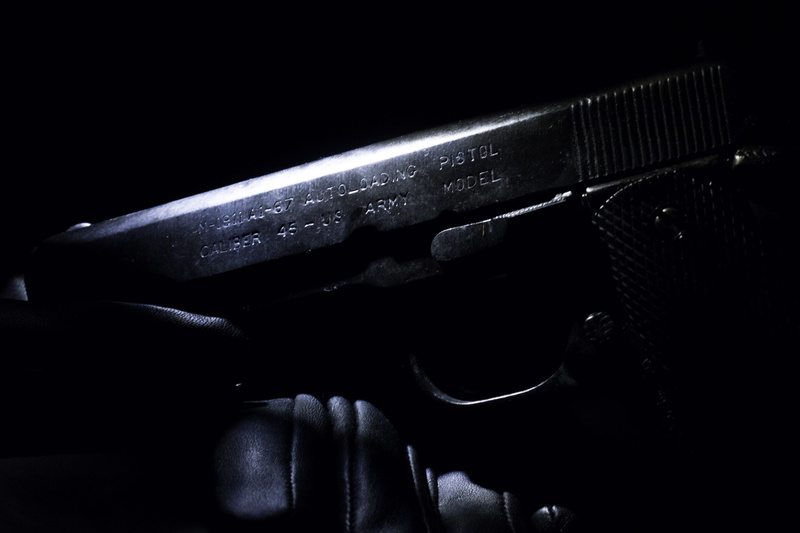 bullet, 5K, no people, leather, studio shot, dark, indoors, handgun, black color, connection, new york, gun, social issues, united states, simplicity
