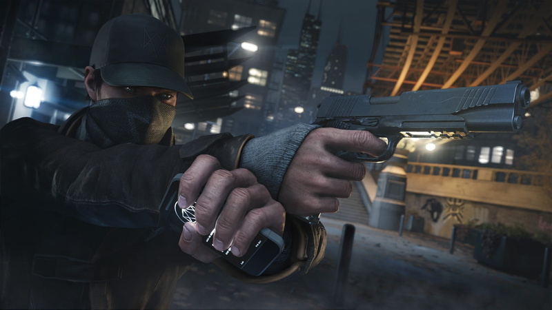 gray, leisure activity, built structure, Watch_Dogs, night, young adult, hat, young men, waist up, real people, 1080P, pistol, architecture, semi, automatic