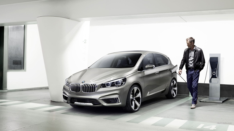 men, vehicle, silver cars, BMW, BMW Active, 1080P, car
