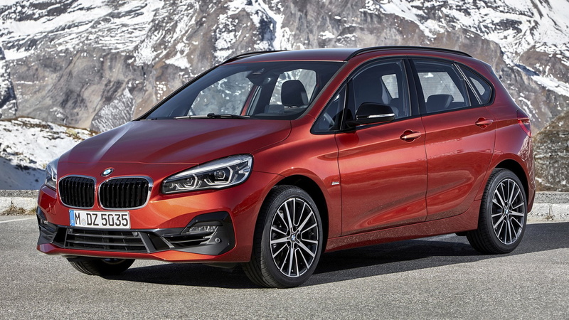 Car, BMW, Compact MPV, Luxury Car, BMW 216i Active Tourer, BMW 2 Series, 1080P, Orange Car