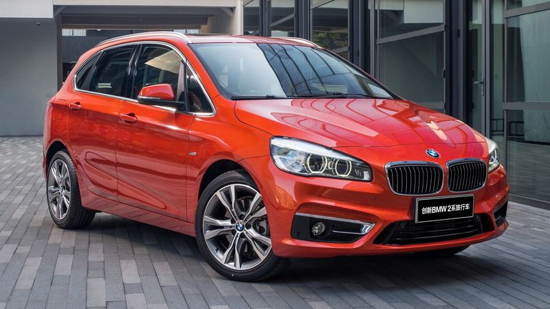 Compact Car, BMW 220i, BMW 2 Series, Orange Car, 1080P, Luxury Car, BMW, BMW 2 Series Active Tourer