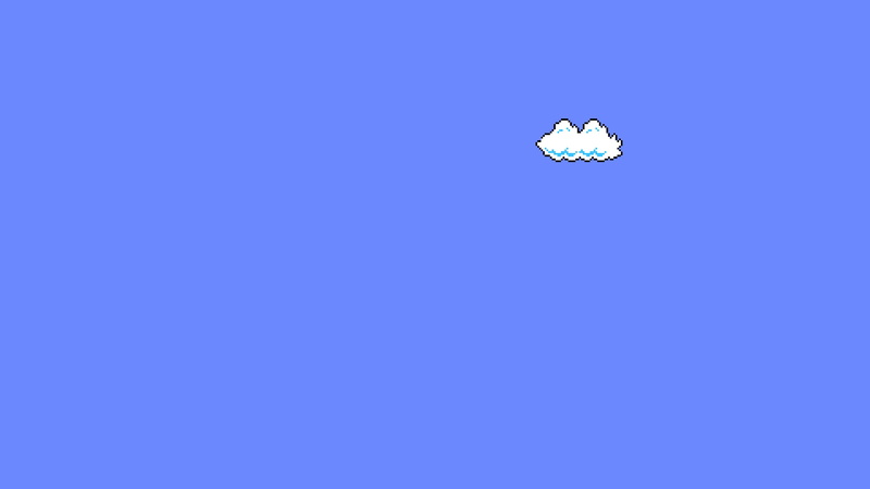 clear sky, clouds, 1080P, Super Mario, pixel art, Super Mario Bros., video games, pixels, minimalism