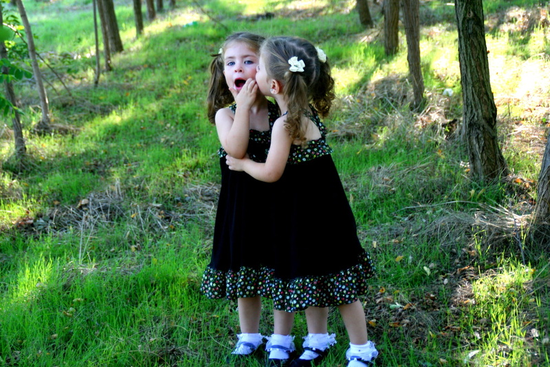 human, women, childhood, activity, kids, 1080P, grass, plant, nature, mouth open, sisters, sister, child, girls, hairstyle, innocence, outdoors, twins