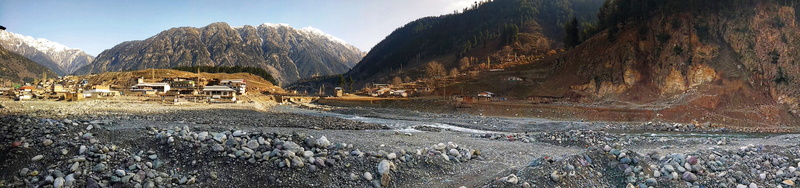panoramic, landscape, rock, transportation, sky, solid, geology, beauty in nature, scenics - nature, outdoors, day, tranquility, pakistan, 4K, no people