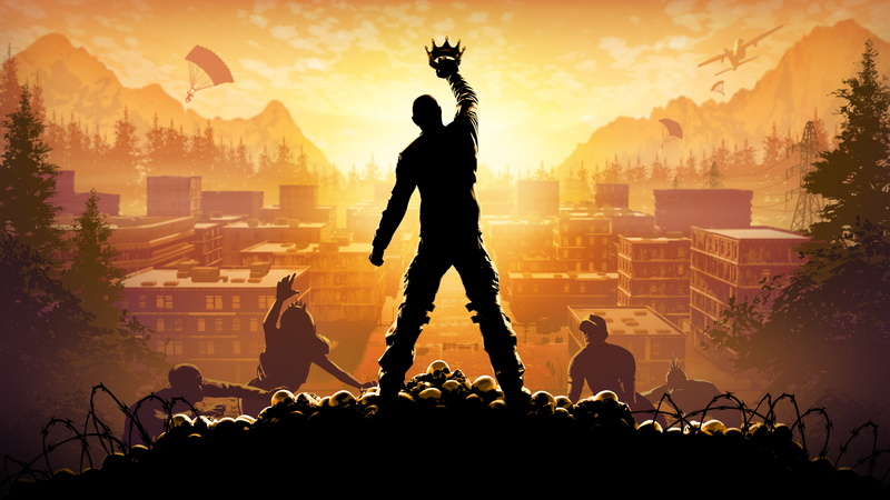 architecture, group of people, building exterior, silhouette, human arm, sky, h1z1: king of the kill, Games, men, zombies, nature, 5K, sunset, people