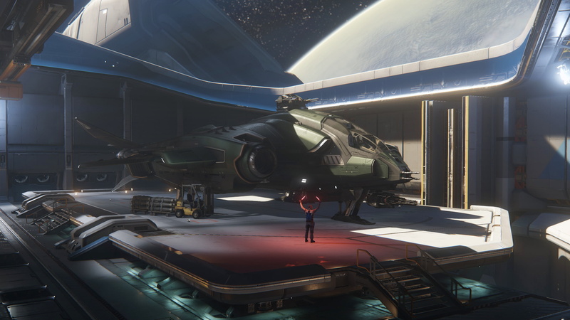 landing, starship, Javelin, 2K, Star Citizen