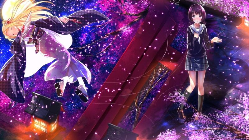 anime anime girls swordsouls hanayamata hannah n_ fountainstand sekiya naru school uniform, 1080P