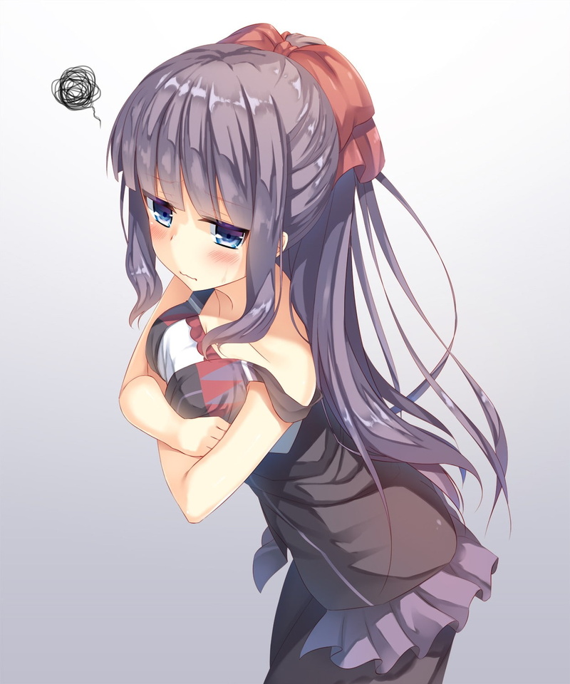 adult, clothing, arts culture and entertainment, beautiful woman, studio shot, anime, fashion, cyborg, blue eyes, anime girls, purple hair, technology