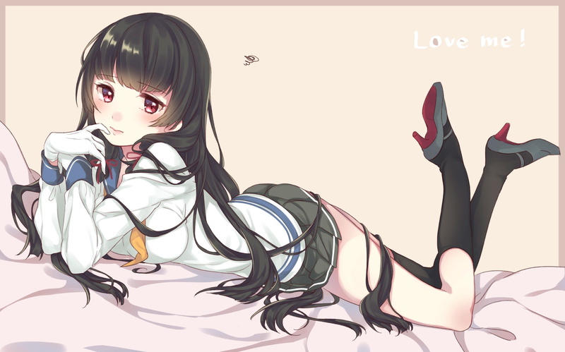 anime, kantai collection, 1080P, isokaze, 2000x1247, collection, kantai, girls, anime girls, lovely