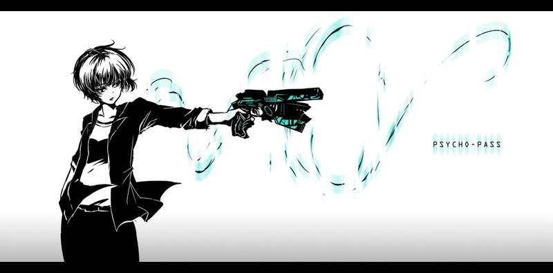 tsunemori, gun, psycho-pass, mokoppe, polychromatic, short, weapon, blue, eyes, 720P, akane, hair