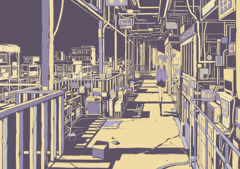 1080P, hebitsukai, original, scenic, polychromatic