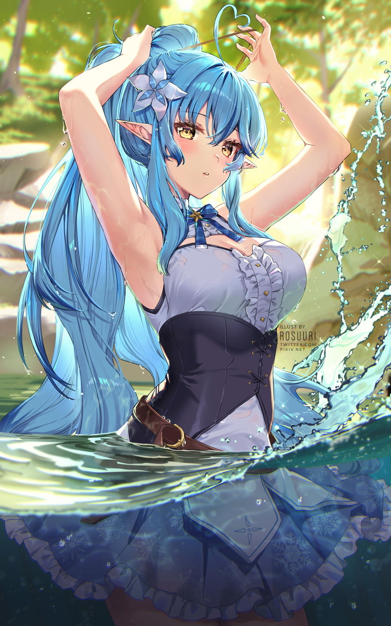Rosuuri, anime girls, anime, 720P