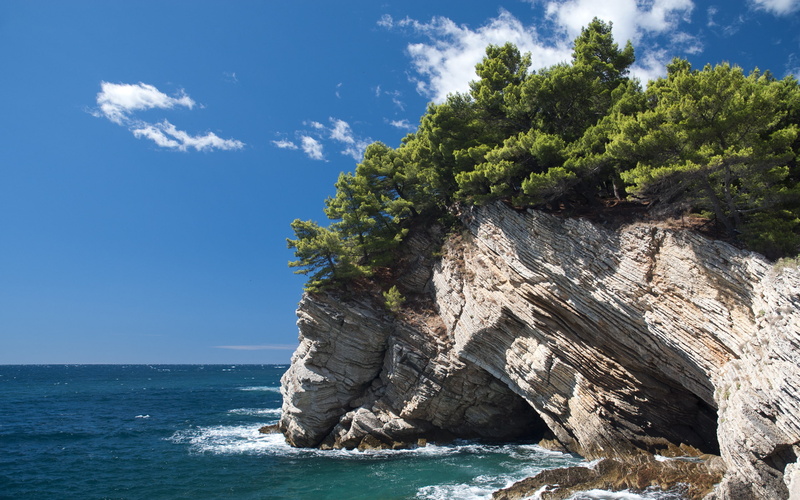 rocks, Croatia, 2K, Petrovac na Moru