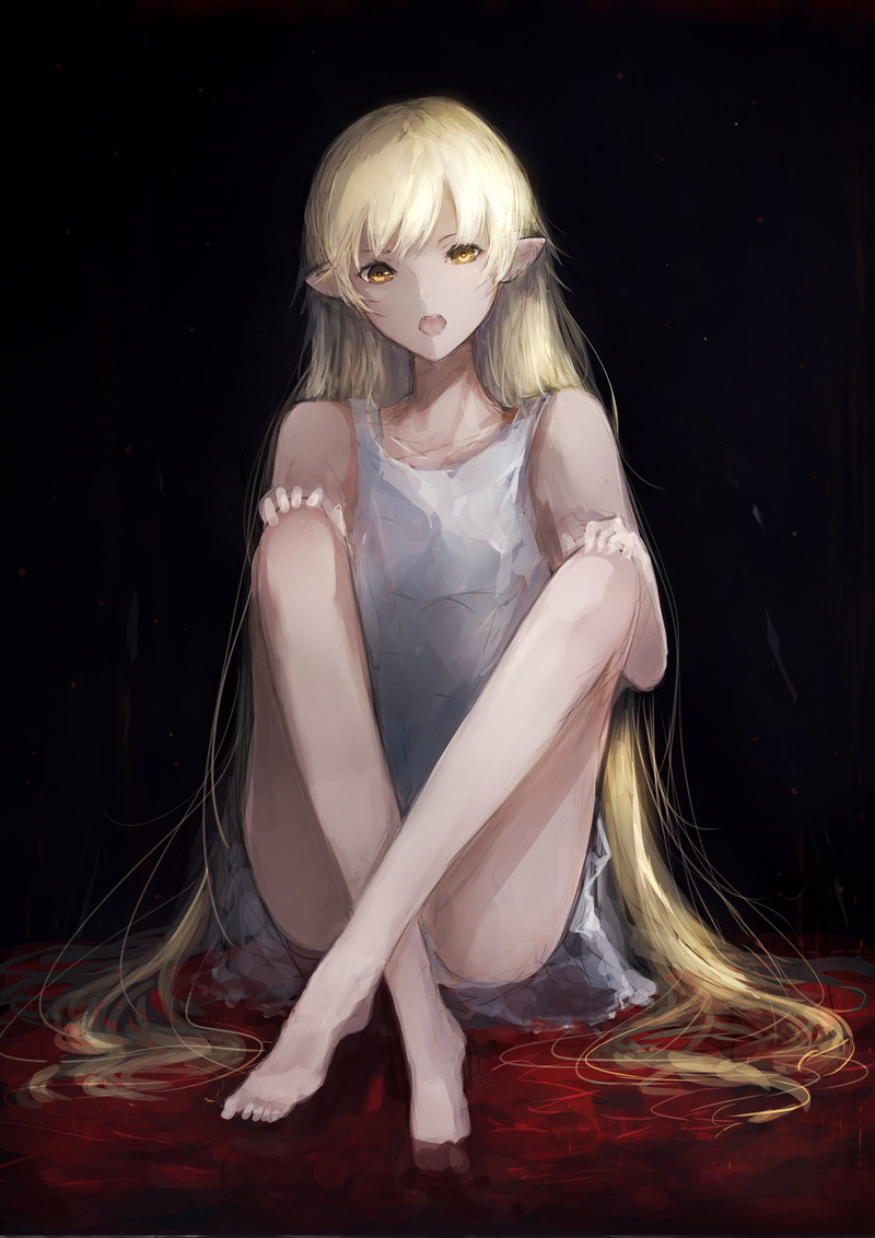 blond hair, Monogatari Series, Oshino Shinobu, anime girls, 1080P